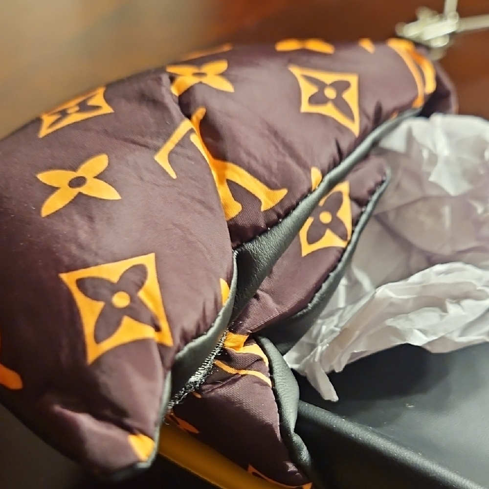 Louis Vuitton Monogram Pillow in Brown and Orange
